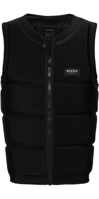 2026 Mystic Heren Star Front Zip Wake Impact Vest 35005.240245 - Black