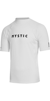 2026 Mystic Mens Star Short Sleeve Rash Vest 35001.240164 - White
