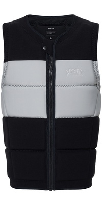 2026 Mystic Pauw Front Zip Wake Impact Vest 35005.240227 - Black / White