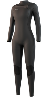 2026 Mystic Dames Evolve Natural Foam 4/3mm Borst Ritssluiting Wetsuit 35000.250040 - Black