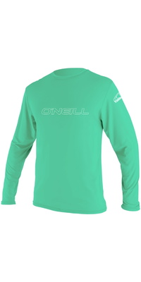 2026 ONeill Jeugd Basis Skins Lange Mouw Rash Tee 4341 - Light Aqua