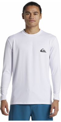 2026 Quiksilver Heren Everyday UV50 Lange Mouw Surf T-Shirt AQYWR03136 - White