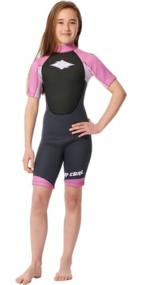 2026 Rip Curl Meisjes Omega 2mm Rug Ritssluiting Shorty Wetsuit 11CBSP - Purple