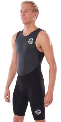 2026 Rip Curl Heren Dawn Patrol 2mm Short John Wetsuit 116MSP - Black