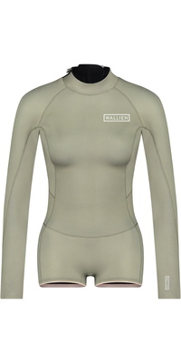 2026 Wallien Dames Nikki Van Dijk Boyleg Cut 2mm Rug Ritssluiting Lentepak Wetsuit 101007 - Moon