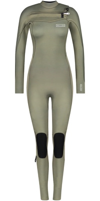 2026 Wallien Dames Nikki Van Dijk 3/2mm Borst Ritssluiting Wetsuit 101008003 - Moon