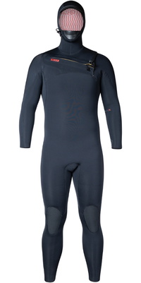 2025 Xcel Heren Infiniti 6/5mm Met Capuchon Borst Ritssluiting Wetsuit MN65ZLH4 - Black