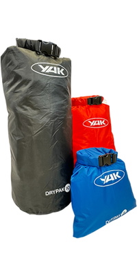 2026 Yak Drypak 2L / 5L / 10L Ripstop Bag Set 7003331 - Black / Blue / Red