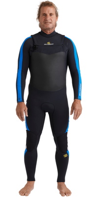 2025 Billabong Heren Oscillator Natural 4/3mm Borst Ritssluiting Wetsuit 24AW193516 - Royal