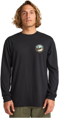 2025 Billabong Mens Rockies Long Sleeve Tee EBYZT00390 - Black