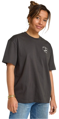2025 Billabong Dames Catch Feelings T-shirt Met Korte Mouwen EBJZT00471 - Off Black