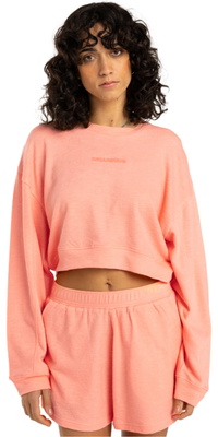 2025 Billabong Womens Cropped Fleece EBJFT00144 - Peach Tart