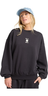 2025 Billabong Dames Zonovergoten Kendal Crew Fleece EBJFT00155 - Black Pebble