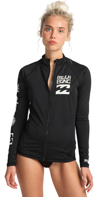 2026 Billabong Dames Surf Capsule Full Zip Lycra Vest EBJWR03034 - Black