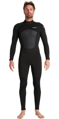 2026 C-Skins Heren Nuwave Legend 5/4/3mm Rug Ritssluiting Wetsuit C-NLE54MBZ - Black / Neon Flare