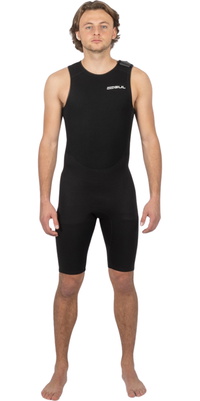 2026 Gul Heren Response 3/2mm Flatlock Short John Wetsuit RE5304-B9 - Black