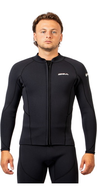 2026 Gul Heren Response Natur 3mm Front Zip Jacket RE6304-BKBK - Black