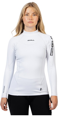 2026 Gul Dames UV-bescherming Lycra-vest Met Lange Mouwen RG0331-WHWH - White