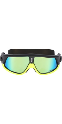 2026 HUUB Ryft Masker A2-RYFTBY - Met Zwart / Fluo Yel - Gepolariseerd Dk Smoke Gold Mir
