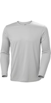 2026 Helly Hansen Heren Tech Crew Lange Mouw 2,0 49582 - Grey Fog