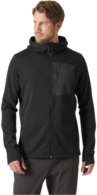 2026 Helly Hansen Mens Versalite Hooded Fleece Jacket 49547 - Black