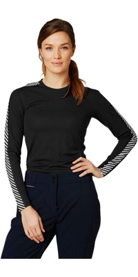2026 Helly Hansen Womens HH Lifa Crew Base Layer 48326 - Black