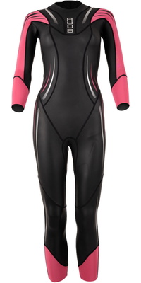 2026 Huub Dames Surface Swim Wetsuit SURFWHU - Black / Fluo Pink