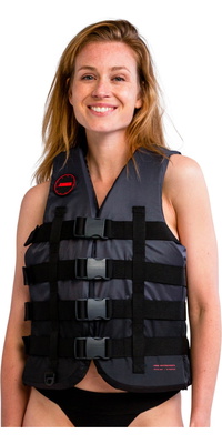 2026 Jobe Dames Vest Met 4 Gespen 244823019 - Black
