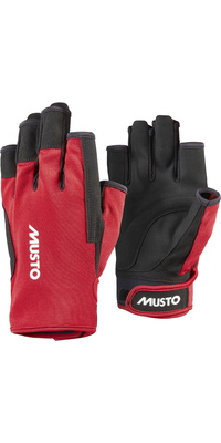 2025 Musto Essential Zeilen Korte Vinger Handschoenen 2.0 86118 - True Red