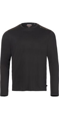 2026 Musto Heren Evo Crew Sunblock Long Sleeve T-Shirt 82433 - Black
