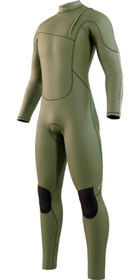 2025 Mystic Heren The One 4/3mm Ritssluiting-vrij Wetsuit 35000.250610 - Moss