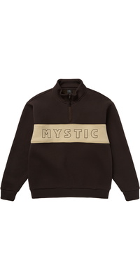2025 Mystic Half Zip Sweat 35104.260315 - Slate Dark Brown