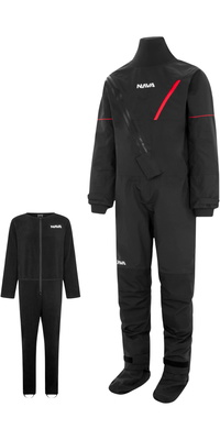 2026 Nava Performance Club Front Zip Droogpak & Club Fleece Onderpak NAVADSAUSB - Black