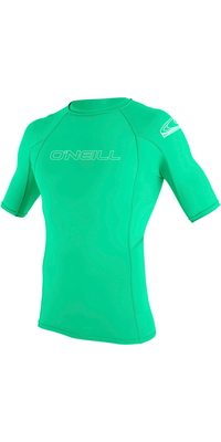 2026 O'neill Jeugd Basis Skins Korte Mouw Lycra Vest 3345 - Licht Aqua