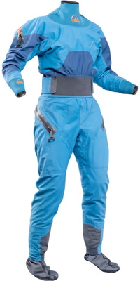 2026 Palm Dames Fuse Action Kayak Drysuit 13812 - Mid Blue / Mandarin