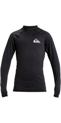 2026 Quiksilver Junior Everyday UPF50 Long Sleeve Lycra Vest AQBWR03065 - Black