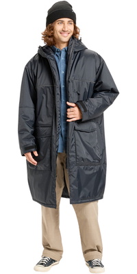 2026 Quiksilver Heren Volledig Uitgeruste Poncho -jas Met Capuchon EQYJK04188 - Black