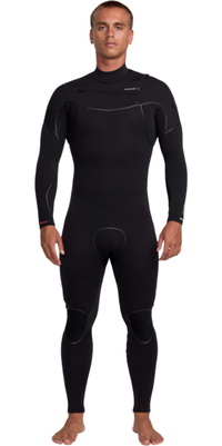 2025 Quiksilver Heren Marathon Sessions 5/4/3mm Borst Ritssluiting Wetsuit 25AW213504 - Black