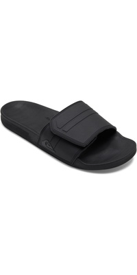 2026 Quiksilver Heren Rivi Slide Adjust Sliders AQYL101038 - Black / Grijs / Black