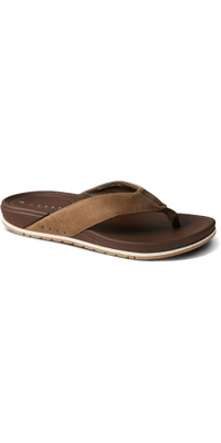 2026 Reef Heren Cushion Bonzer Leren Sandalen CJ5506 - Toffee
