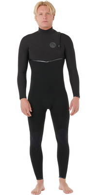 2026 Rip Curl Heren E-Bomb 4/3mm Ritssluiting-vrij Wetsuit 17MMFS - Black