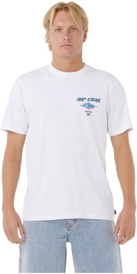 2026 Rip Curl Heren Fade Out Icon Tee 0CAMTE - White