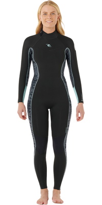2025 Rip Curl Dames Dawn Patrol 4/3mm Rug Ritssluiting Wetsuit 163WFS - Mint