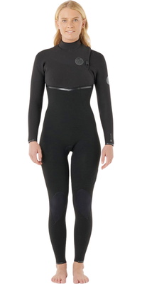 2026 Rip Curl Dames E-Bomb 5/3mm Ritssluiting-vrij Wetsuit 16KWFS - Black