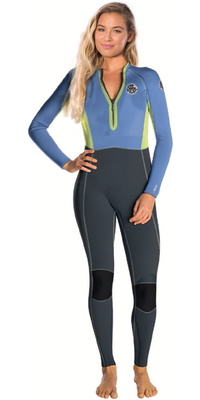 2025 Rip Curl Dames G-Bomb 2mm Voorkant Ritssluiting Wetsuit 165WFS - Multico
