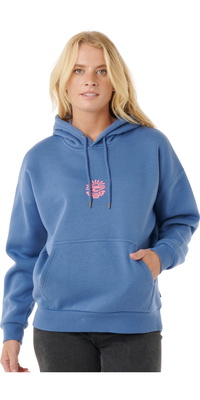 2025 Rip Curl Dames Icons Of Surf Heritage Hoodie 06NWFL - Moonlight Blue