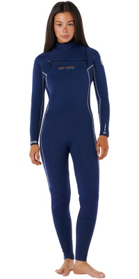 2025 Rip Curl Womens Steph Gilmore Dawn Patrol 4/3mm Chest Zip Wetsuit 16XWFS - Navy