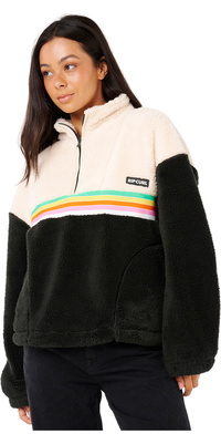 2025 Rip Curl Dames Surf Revival Polar Fleece 0AEWFL - Black / Off White