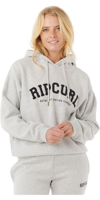 2025 Rip Curl Dames Varsity Hoodie 08HWFL - Grijs Marle / Black