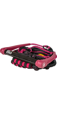 2026 Ronix Womens Silicone Stretch Surf Rope With Handle RA-PK-WS-BU4-RE - Merlot
